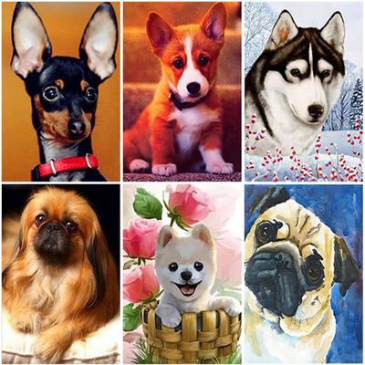 5D алмазная живопись собака полная квадратная/круглая Алмазная вышивка животные изображение горный хрусталь вышивка крестиком Алмазная мозаика ручная работа