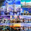 DIY Bridge 5D Diamond Painting Full Round Drill Landscape Diamond Embroidery Cross Stitch Kits Resin Wall Art Home Decor Gift