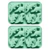 Dinosaur Silicone Mold Ice Cube Tray Flexible Fondant Chocolate Candy Mold Biscuit Cake Candle Soap Mold Easy Release Pastry DIY Tools