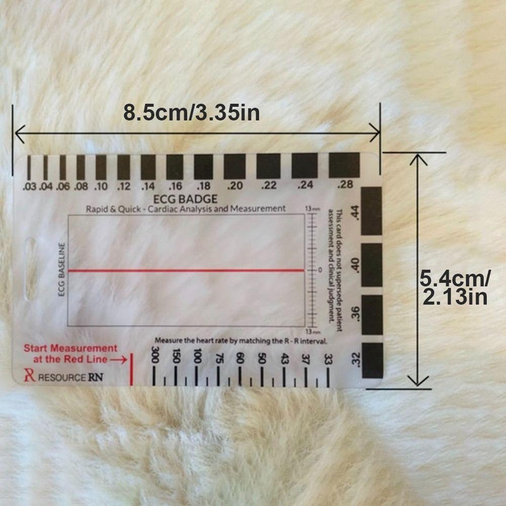 Пластиковая линейка ЭКГ с 7 шагами, горизонтальный вертикальный инструмент для оценки, новые штангенциркули ЭКГ