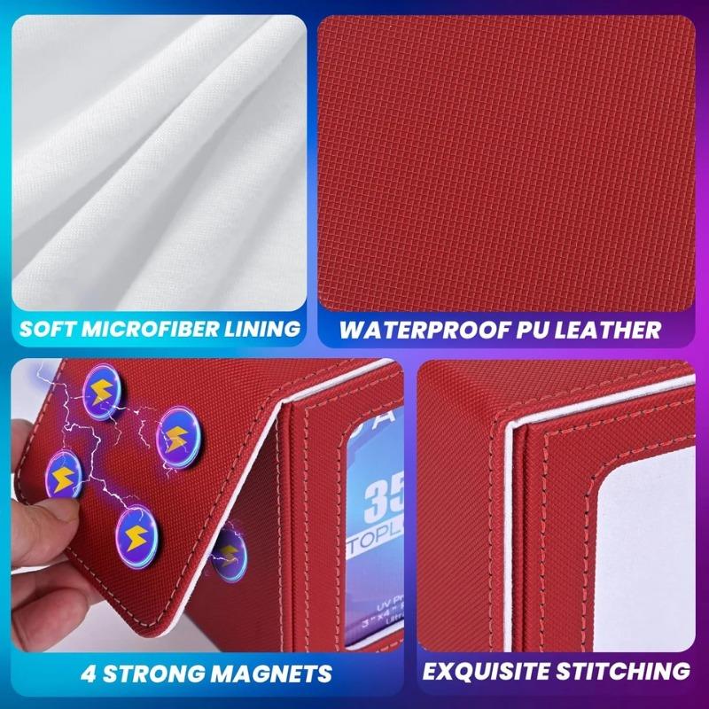 Коробка для хранения колоды карт из коллекции игр, органайзер для карт из ПУ кожи для MTG TCG, держатель колоды на 100+ карт, прочный коллекционный кейс