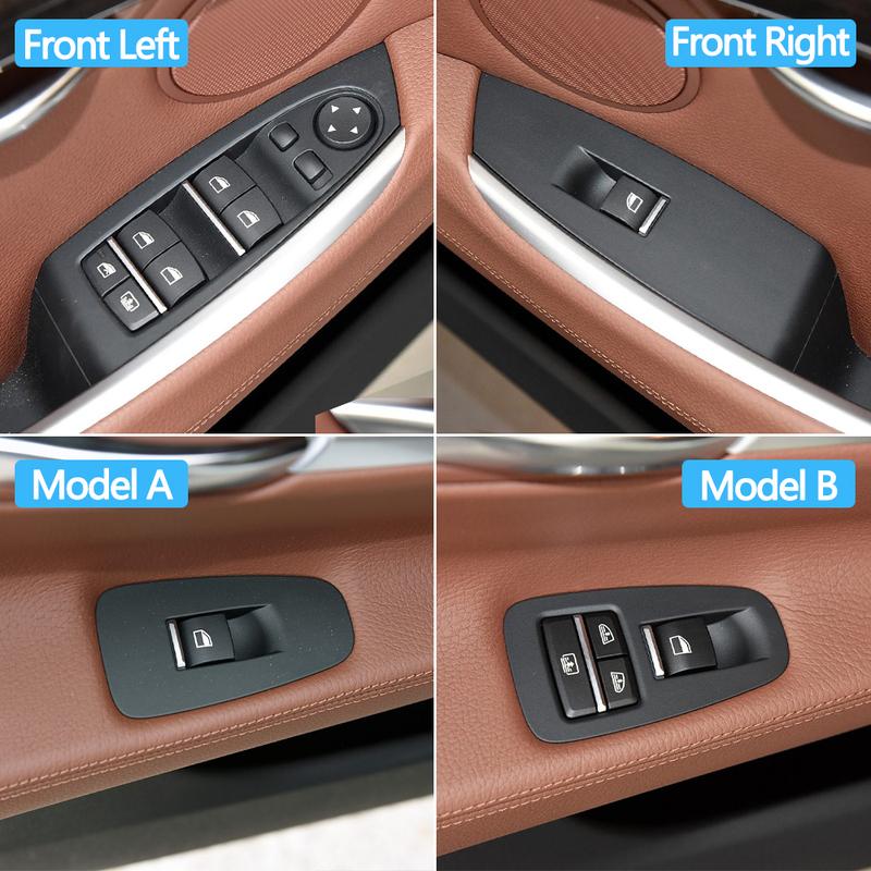 LHD RHD Car Interior Front Rear Left Right Door Window Switch Cover Armrest Panel For BMW 5GT Gran Turismo F07 2010-2017