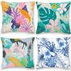 Cushion Cover Pillow Office Sofa Car  Home Decor Double-sided Tropical Leaves Flower