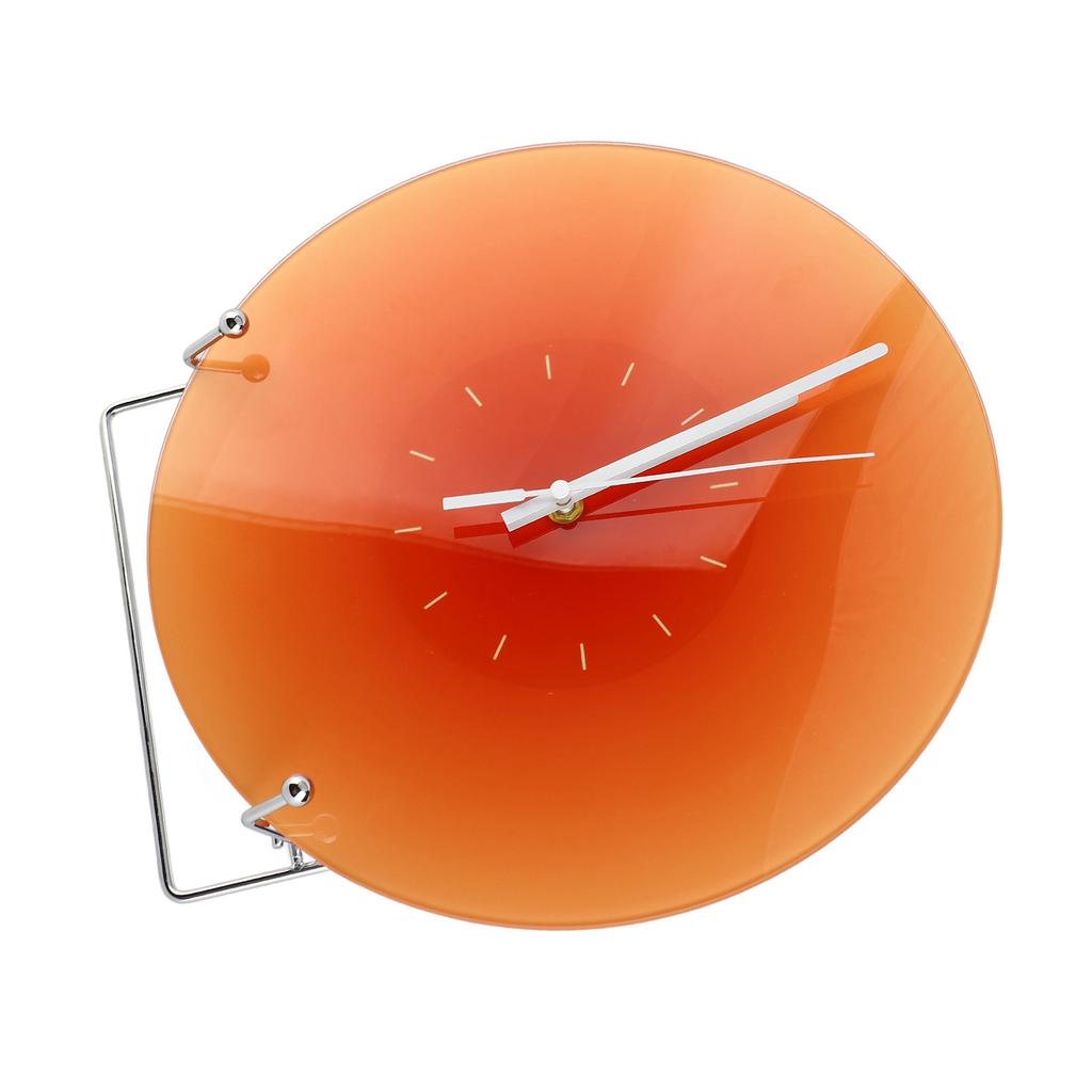 12-дюймовые круглые часы на батарейках, бесшумные, декоративные настенные стеклянные часы для гостиной, спальни