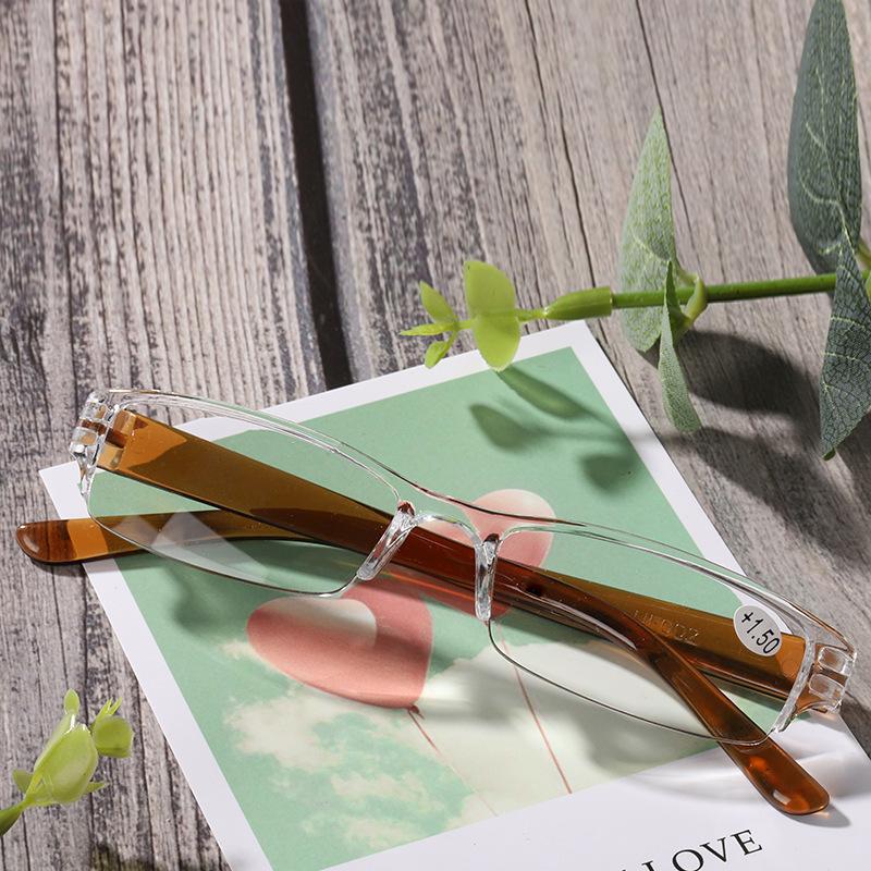 Очки для чтения женские классические полуоправы прозрачные очки для дальнозоркости мужские ретро анти усталость дальнозоркость очки +1.0 до +4.0