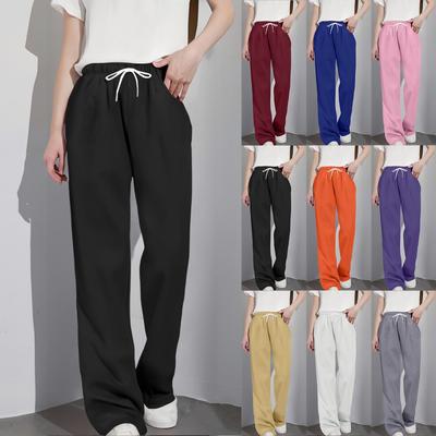 Женские модные прямые повседневные брюки Hundred Vintage Draped Sweat Casual с карманами