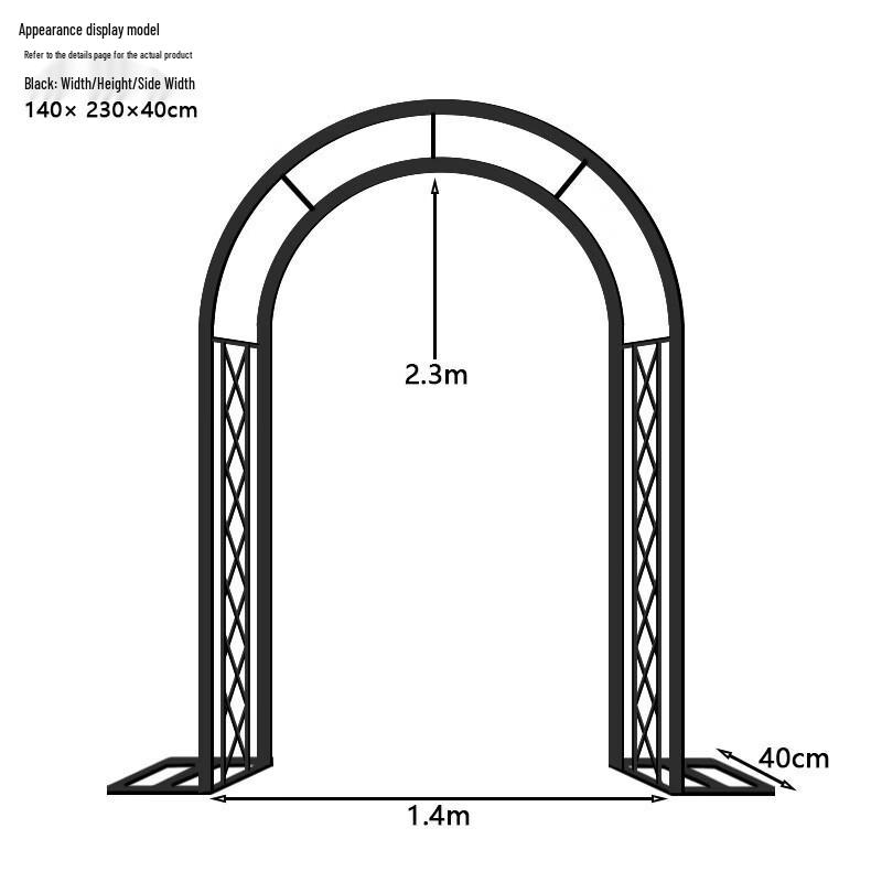 Wrought Iron Garden Arch Trellis
