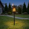 Garden Gifts for Landscaping Lovers Eagle Solar Light, Outdoor Waterproof LED Light with Villa Courtyard Decorative Fixtures Stake, Bald Lawn Pathway