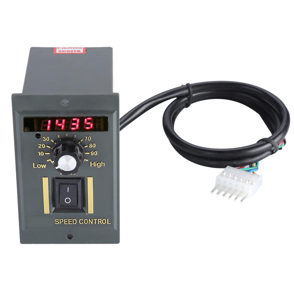AC 220V 50Hz 15400W цифровой регулируемый бесступенчатый регулятор скорости двигателя 01450rpm (250W)
