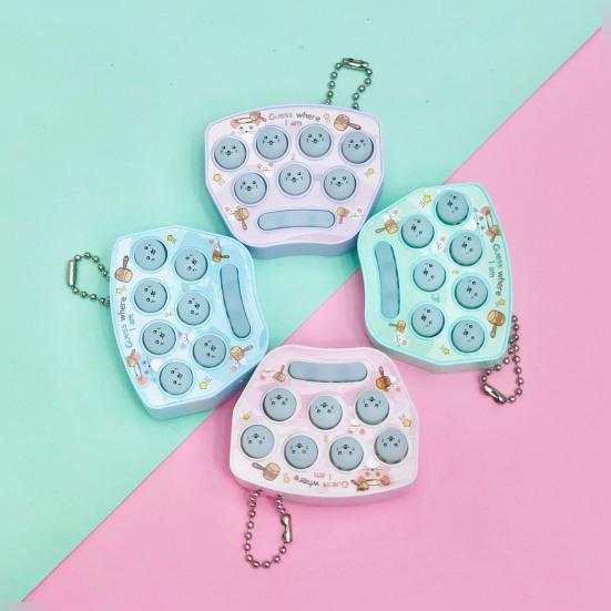 Game Console Mini Size Fall Resistant Plastic Game Machine Key Chain for Decoration