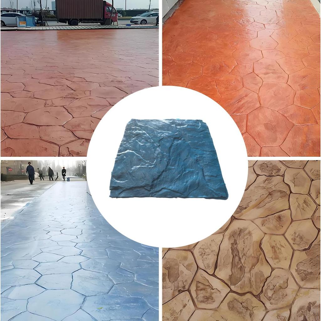Cement Path Casting Mould Paving Stone Pattern Maker PU Concrete Tile Mold for Garden Decorative Outdoor Floor