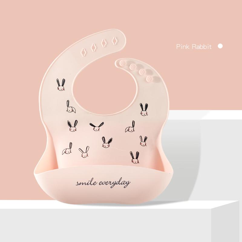 LOFCA 1pc Silicone Bibs For Kids Newborn Baby Bibs Waterproof Silicone Feeding Baby For Toddler Breakfast Feedings Adjustable