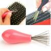 Comb Hair Brush Cleaner Cleaning Remover Embedded Beauty Tools Plastic Handle 1pc