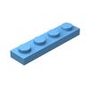 20Pcs MOC Compatible Assembles Particles Plate 3710 1x4 for Building Blocks Parts DIY Enlighten Bricks Educational Tech Toys