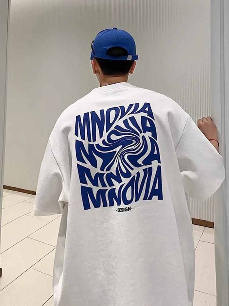 Мужские футболки с буквенным принтом, качественная хлопковая одежда, модная хип-хоп уличная одежда, летние новые мужские футболки с коротким рукавом, топы Harajuku