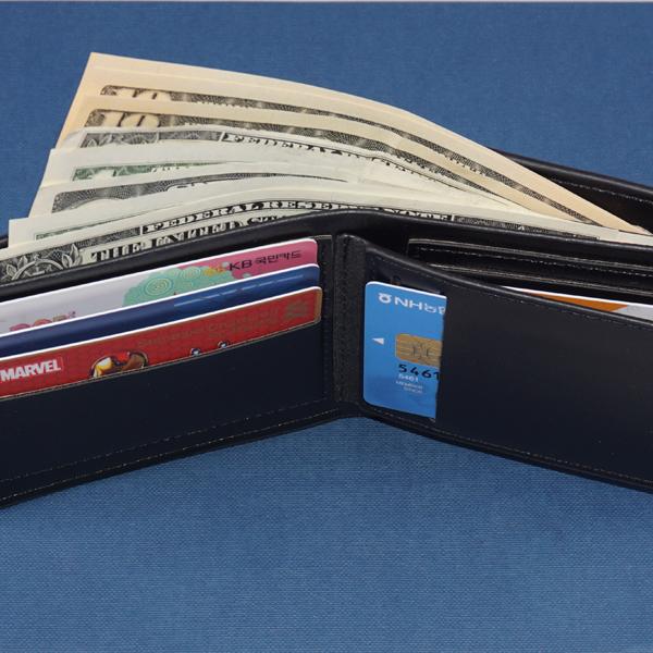 Мужской кожаный кошелек Danus Мужской кошелек с двойными кольцами