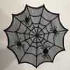 Элегантные кружева в виде паутины Салфетка Черная паутина Подставка на стол для украшения дома