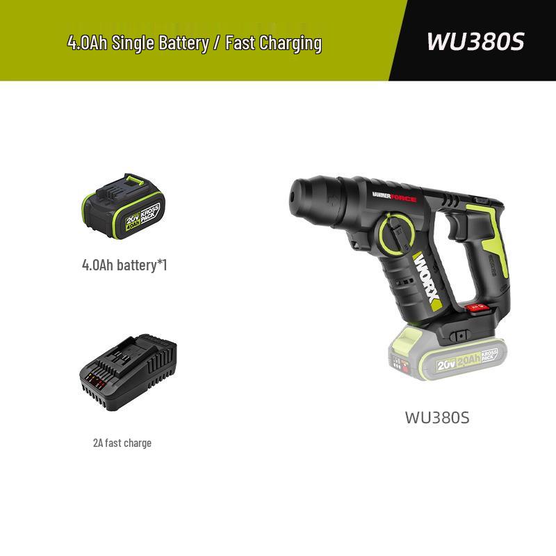 Бесщеточный литий-ионный ударный шуруповерт Wickes WU380S: Промышленный, легкий, многофункциональный, перезаряжаемый бетонобур.