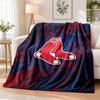 Фланелевое одеяло с принтом Boston Red Sox, теплое и уютное, плед для кровати, для домашнего декора в помещении