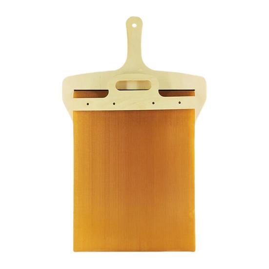 Лопатка для пиццы с деревянной ручкой, двусторонняя деревянная лопатка для пиццы, антипригарная лопатка для использования в помещении и на улице