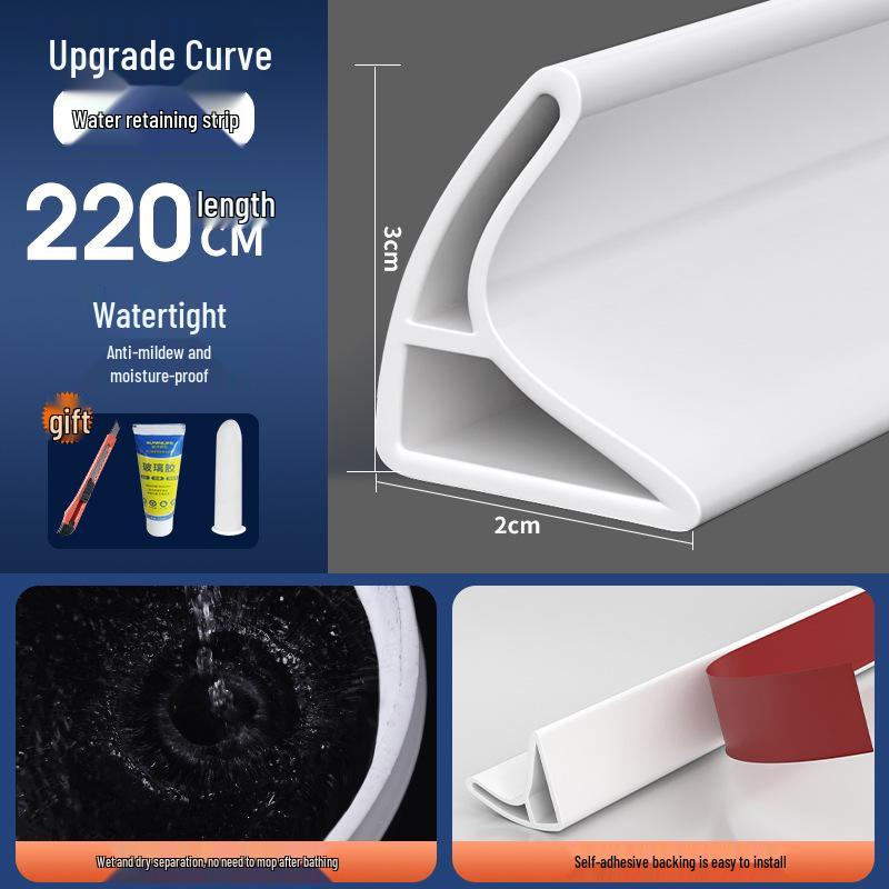 Silicone Self-Adhesive Waterproof Barrier Strip for Bathroom & Shower Floors