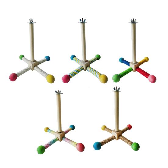 Вращающаяся подставка для птиц, игрушка-жердочка, вращающаяся на 360 градусов, деревянное колесо для упражнений, жердочка для попугаев, аксессуары для попугаев, волнистых попугайчиков, неразлучников, зябликов, конур