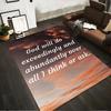 Inspirational Quote Sky Rug - Non-slip rug suitable for living room and bedroom sofas.