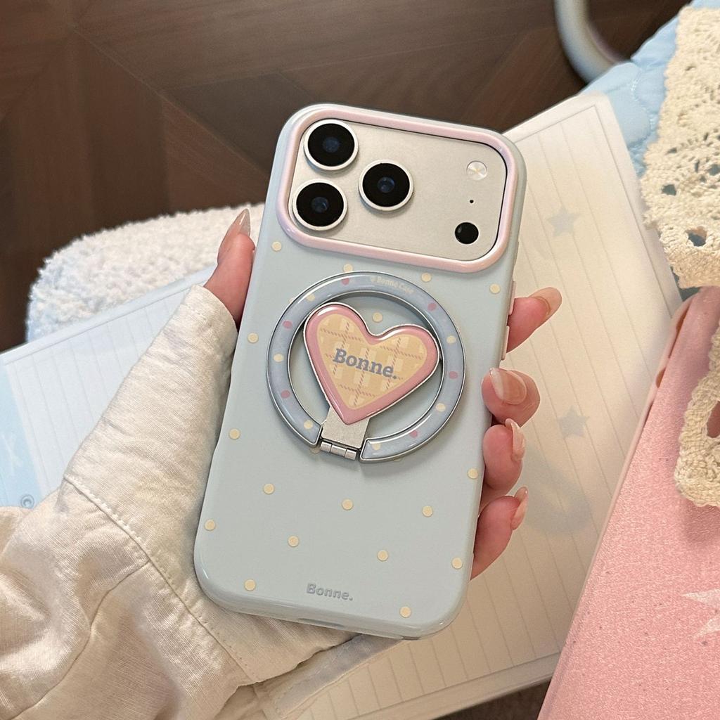 Креативный магнитный чехол для телефона в горошек для iPhone 16, iPhone 17 и iPhone 17 Pro Max