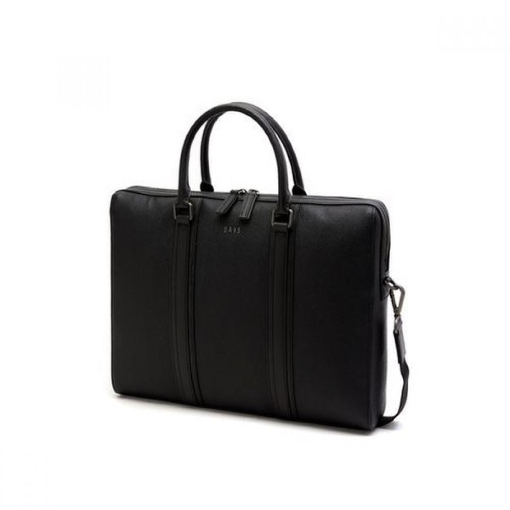 Daks Black Leather Crossbody Document Bag Dbba2e335