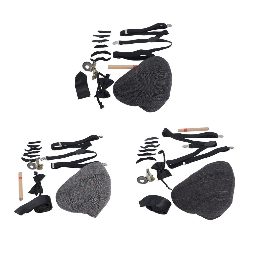 Детский костюм старика для косплея, регулируемый ремешок, самоклеящиеся бороды, аксессуары для костюма дедушки для P