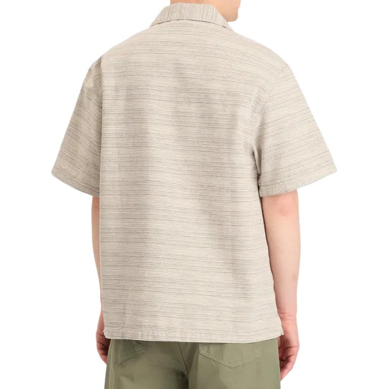 Carhartt WIP Мужская рубашка с коротким рукавом в полоску Gellar с нагрудным карманом I035569-30F-02