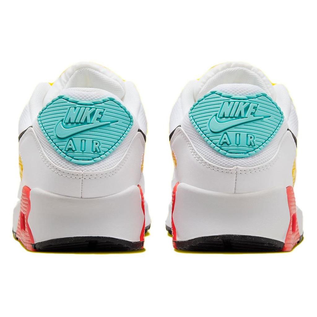 Nike Air Max 90 Spring Multi-Color Women Sneakers White Pink-Foam Bright-Crimson FZ3622-100
