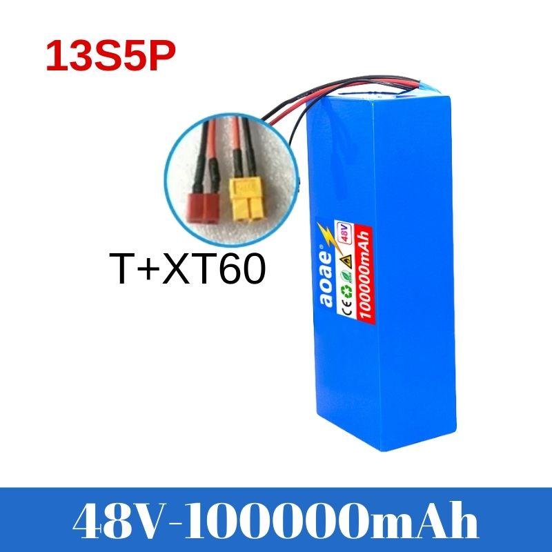 48V 100ah 13s5p Lithium Battery Pack 48v 100000mAh 250W-2000W Citycoco Motorized Scooter Batteries Built in 50A BMS