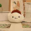 Cute Cha Siu Bao Plush Toy With Water Crystal Soft Material For Backpack Accessories And Gifts