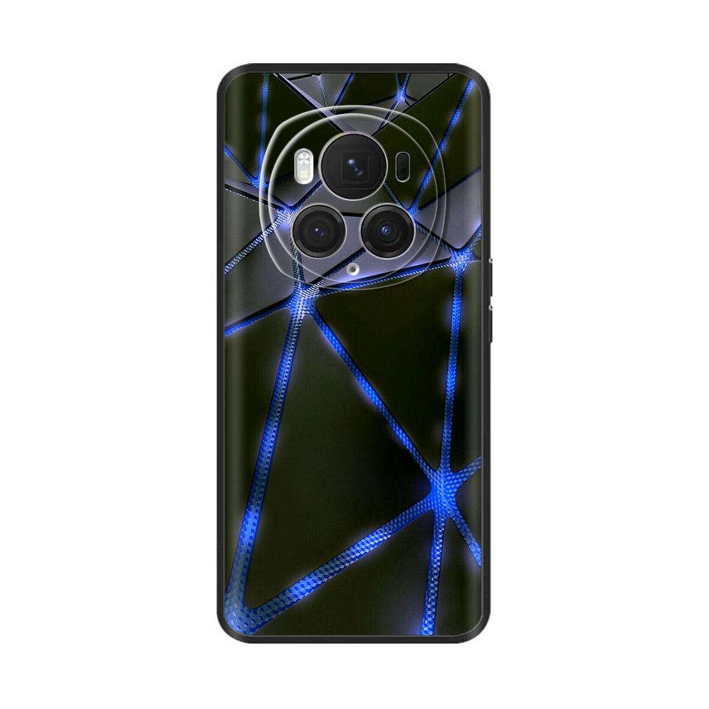 Чехол-задняя крышка для Honor Magic6 Pro 5G Для Honor Magic6 5G Мягкий черный силиконовый Модный чехол для телефона Для Magic 6 Pro Coque Fundas