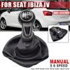 Для SEAT IBIZA IV Автомобильный стайлинг Уникальный Стильный 5 6-ступенчатая Ручка Рычага Переключения Передач с Чехлом из Искусственной Кожи