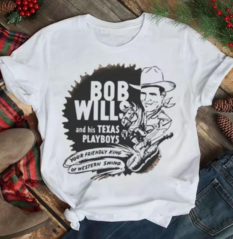 Винтажная футболка Your Friend Bob Wills из плотного хлопка, белая, унисекс, все размеры