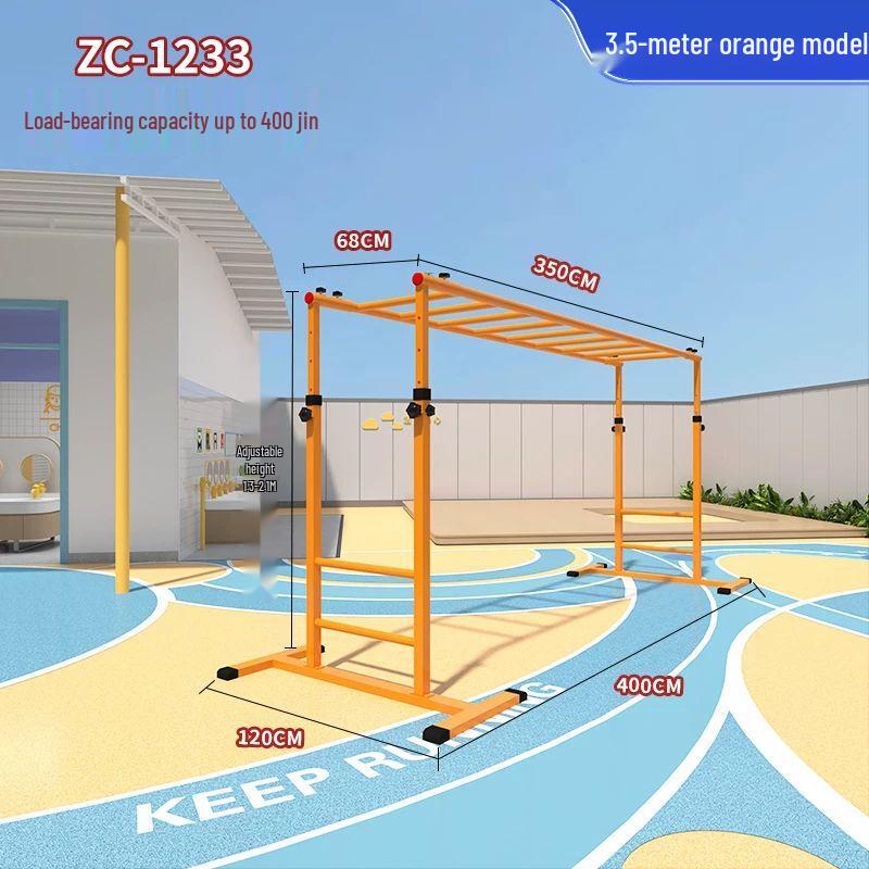 Детская регулируемая мобильная альпинистская лестница и турник