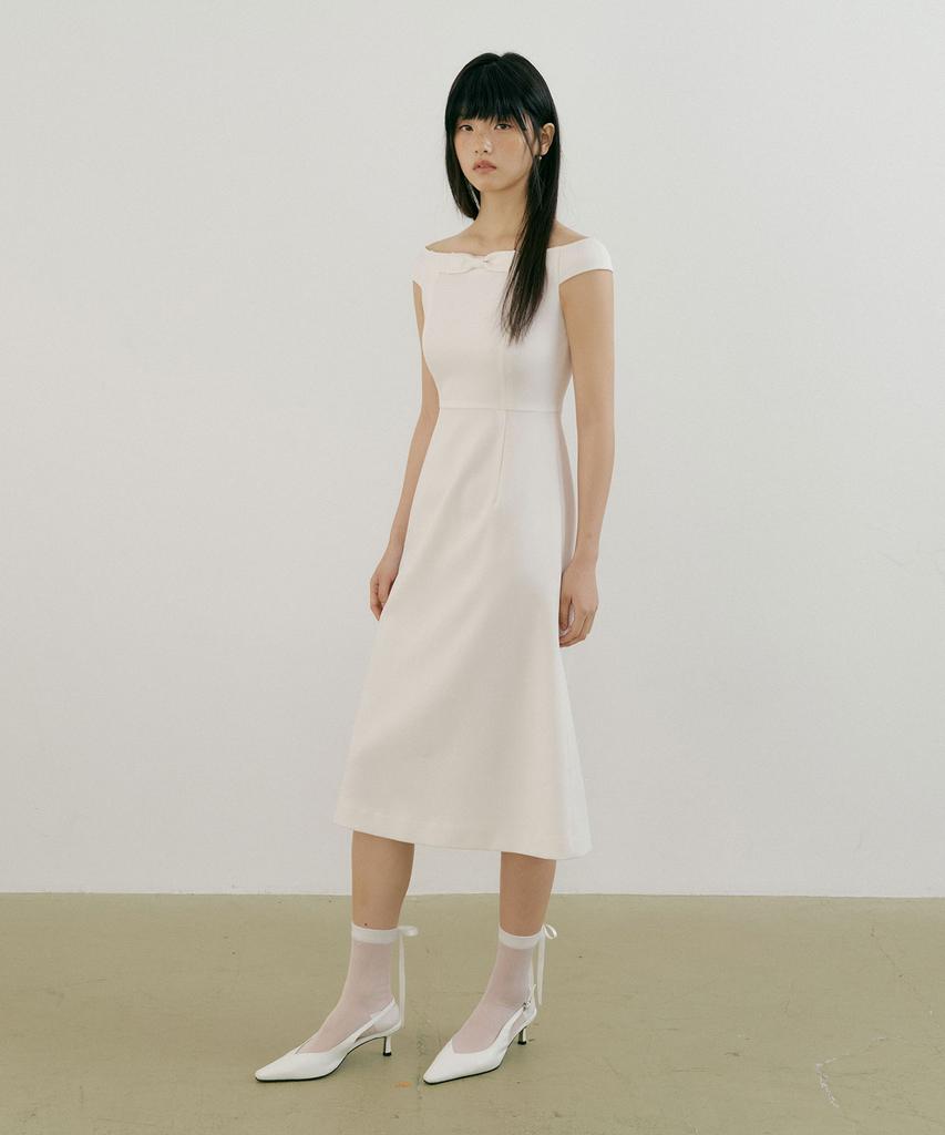 Lucirju Bellucci Ribbon One-Piece (Ivory)
