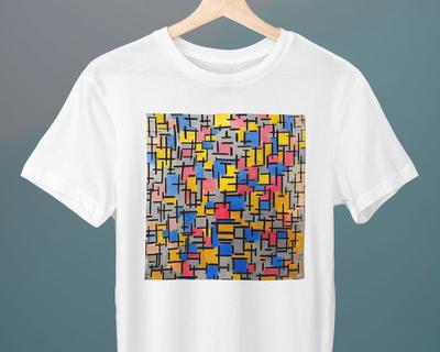 Composition II Piet Mondrian Unisex T-Shirt Fine Art T-Shirt Abstraction Gift for Her Gift for Him Art Lover Gift