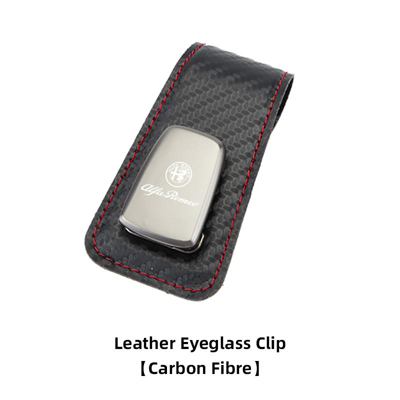 Car Sunshade Eyeglass Clip Card Storage Brace Accessories For Alfa Romeo 156 159 147 4C 8C 166 Giulia Giulietta Mito StelvioRG0