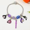 Bestselling Cartoon Anime K-POP Demon Hunter Group Bracelet, Fashion DIY Beaded Alloy Enamel Anime Peripheral Jewelry