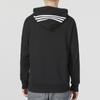 adidas Мужская толстовка с капюшоном на молнии во всю длину, 3 полоски, черная IC0435