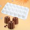 12/15/18Holes Silicone Molds for Baking Caneles Pudding Mousse Chocolate Ice Cream Cake Decoration Mold Kitchen Tools