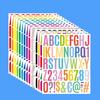 Yousheng 500 Pcs Letter Stickers 2 Inch Self Adhesive PVC Stickers Waterproof Alphabet Decals Mailbox Numbers Labels for Water Bottle Classroom Car
