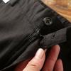 Breathable Linen! Export Men's Factory Balance Cargo with Logo Cut off Men Pure Color Pencil Pants Cotton and Linen Casual Pants Cropped Pants