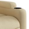 Electric Recliner Chair Cream Fabric