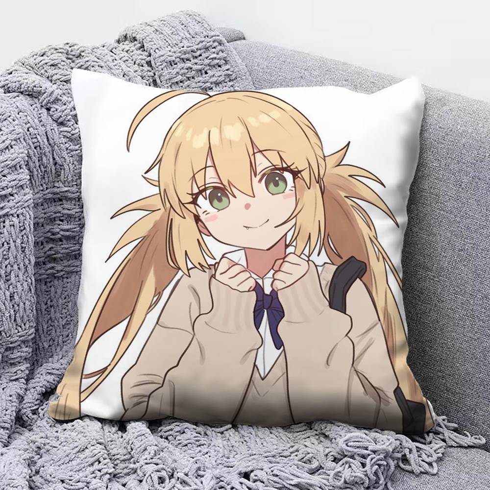 Arthuria Caster Fate Grand Order Game Pillow Covers Home Sofa Cushion Covers and Aecorative Custom