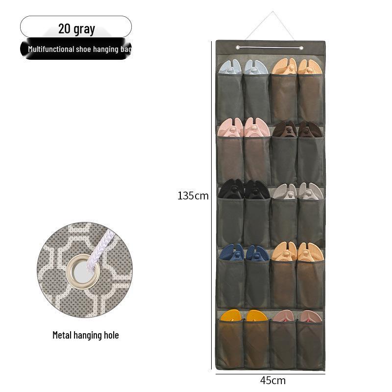 Over-the-Door Multi-Layer Shoe Hanging Organizer for Dorms