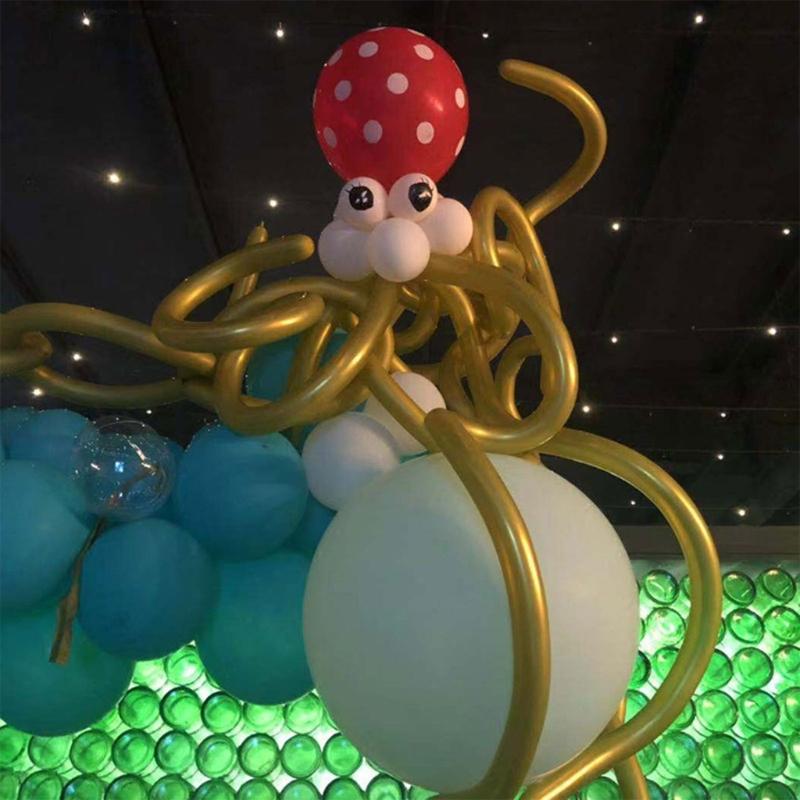 100Pcs Magic Balloons Long Latex Balloon DIY Animal Balloon Ornaments for Wedding Birthday Holiday Party Decoration